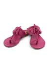 Buy_Sole Fry_Pink Tassel Madhuri Kolhapuri Flats _at_Aza_Fashions