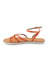 Sole Fry_Orange Neon Tides Strappy Flats _Online_at_Aza_Fashions