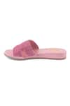 Sole Fry_Pink Embellished Essence H Shaped Mules _Online_at_Aza_Fashions