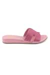 Buy_Sole Fry_Pink Embellished Essence H Shaped Mules _Online_at_Aza_Fashions