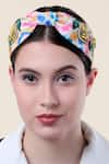 Moyolu_Multi Color Embroidery Flower Headband _Online_at_Aza_Fashions