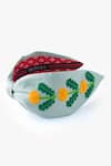 Shop_Moyolu_Blue Embroidery Sunflower Headband _at_Aza_Fashions