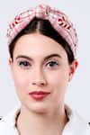 Buy_Moyolu_Pink Embroidery Candy Cane Motif Headband _Online_at_Aza_Fashions