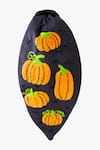 Shop_Moyolu_Blue Embroidery Pumpkin Patch Headband _Online_at_Aza_Fashions