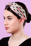 Buy_Moyolu_Multi Color Embroidery Beads Headband _Online_at_Aza_Fashions