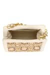 Buy_The Leather Garden_Ivory Adia Embellished Potli Bag _Online_at_Aza_Fashions