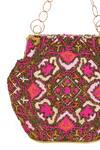 Shop_The Leather Garden_Multi Color Crewel Jugnu Embroidered Bag _Online_at_Aza_Fashions