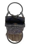 Buy_The Leather Garden_Grey Umrao Embroidered Bag 