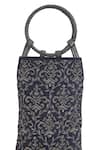 Shop_The Leather Garden_Grey Umrao Embroidered Bag 