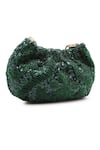 The Leather Garden_Green Zeba Embellished Potli Bag _Online_at_Aza_Fashions