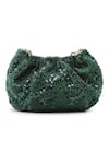 Buy_The Leather Garden_Green Zeba Embellished Potli Bag _Online_at_Aza_Fashions