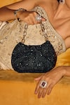 Buy_The Leather Garden_Green Zeba Embellished Potli Bag 