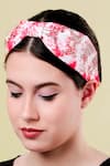 Buy_Moyolu_Pink Embroidery Tie Dye Pattern Headband _at_Aza_Fashions