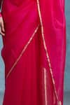 Buy_Dressfolk_Pink Chanderi Tassels Handloom Saree 