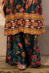 Buy_SAKSHAM & NEHARICKA_Multi Color Cotton Silk Printed Floral Round Neck Sindhuja Kurta Set _Online_at_Aza_Fashions