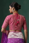 Shop_Weaver Story_Pink Pure Silk Embroidered Gota Sweetheart Work Blouse _at_Aza_Fashions