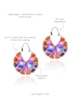 Shop_Manner_Purple Varichrome Enamel Hoops _Online_at_Aza_Fashions