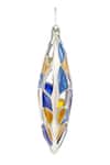 Buy_Manner_Blue Polychrome Enamel Hoop Earrings _Online_at_Aza_Fashions