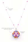 Manner_Purple Embellished Pendant Necklace With Enamel _Online_at_Aza_Fashions