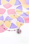 Buy_Manner_Pink Enamel Prism Ball Charm Bracelet _at_Aza_Fashions