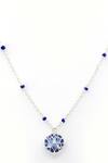 Buy_Manner_Blue Enamel Chaos Charm Pendant Necklace _at_Aza_Fashions