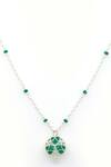 Buy_Manner_Green Enamel Chaos Charm Pendant Necklace _at_Aza_Fashions