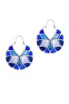 Buy_Manner_Blue Enamel Varichrome Hoops _at_Aza_Fashions