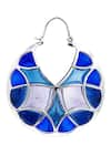 Shop_Manner_Blue Enamel Varichrome Hoops _at_Aza_Fashions