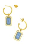 Manner_Blue Calcedony Vitamin Sea Earrings _Online_at_Aza_Fashions