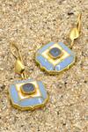 Buy_Manner_Blue Calcedony Sea Breeze Earrings _at_Aza_Fashions