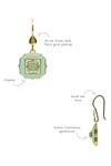 Manner_Green Calcedony Sea Breeze Embellished Earrings _at_Aza_Fashions