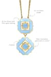 Manner_Blue Calcedony Deep Dive Pendant Necklace _Online_at_Aza_Fashions