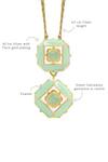 Manner_Green Calcedony Deep Dive Embellished Necklace _Online_at_Aza_Fashions