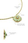 Manner_Green Calcedony Song Of Summer Embellished Necklace _Online_at_Aza_Fashions