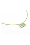 Buy_Manner_Green Calcedony Vitamin Sea Stone Embellished Necklace _at_Aza_Fashions