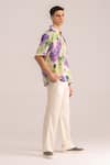 Buy_TheRealB_Multi Color Satin Print Flora Shirt _Online_at_Aza_Fashions