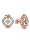 Buy Divine Solitaires Rose Gold Imitation Diamonds Designer Stud Earrings Online at Aza Fashions Buy_Divine Solitaires_Rose Gold Imitation Diamonds Designer Stud Earrings_Online_at_Aza_Fashions