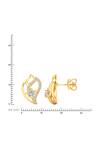 Buy_Divine Solitaires_Yellow Imitation Diamonds Bullian Bloom Stud Earrings_Online_at_Aza_Fashions