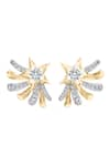 Divine Solitaires_Yellow Diamonds 18kt Gold Star Earrings _Online_at_Aza_Fashions