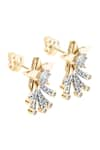 Shop_Divine Solitaires_Yellow Diamonds 18kt Gold Star Earrings _at_Aza_Fashions