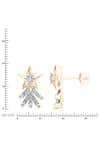 Buy_Divine Solitaires_Yellow Diamonds 18kt Gold Star Earrings _Online_at_Aza_Fashions