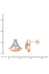 Buy_Divine Solitaires_Rose Gold Diamond 18kt Earrings _Online_at_Aza_Fashions