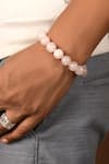 Buy_Totapari_Pink Rose Quartz Gemstone Bracelet _at_Aza_Fashions