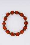 Shop_Totapari_Brown Rudraksha Bead Bracelet _at_Aza_Fashions