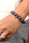 Buy_Totapari_Blue Lapis Lazuli Gemstone Bracelet _at_Aza_Fashions