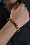 Buy_Totapari_Multi Color Stone Chakra Bracelet _at_Aza_Fashions