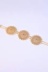 Totapari_Gold Plated Stone Heera Panna Embellished Bracelet _Online_at_Aza_Fashions