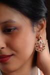 Buy_Totapari_Gold Plated Stone Heera Panna Embellished Earrings _at_Aza_Fashions