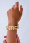 Buy_Totapari_Gold Plated Pearl Beautiful World Bracelet _at_Aza_Fashions