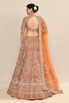 Shop_Kalighata_Yellow Raw Silk Hand Embroidery Floral Sweetheart Meghna Bridal Lehenga Set _at_Aza_Fashions